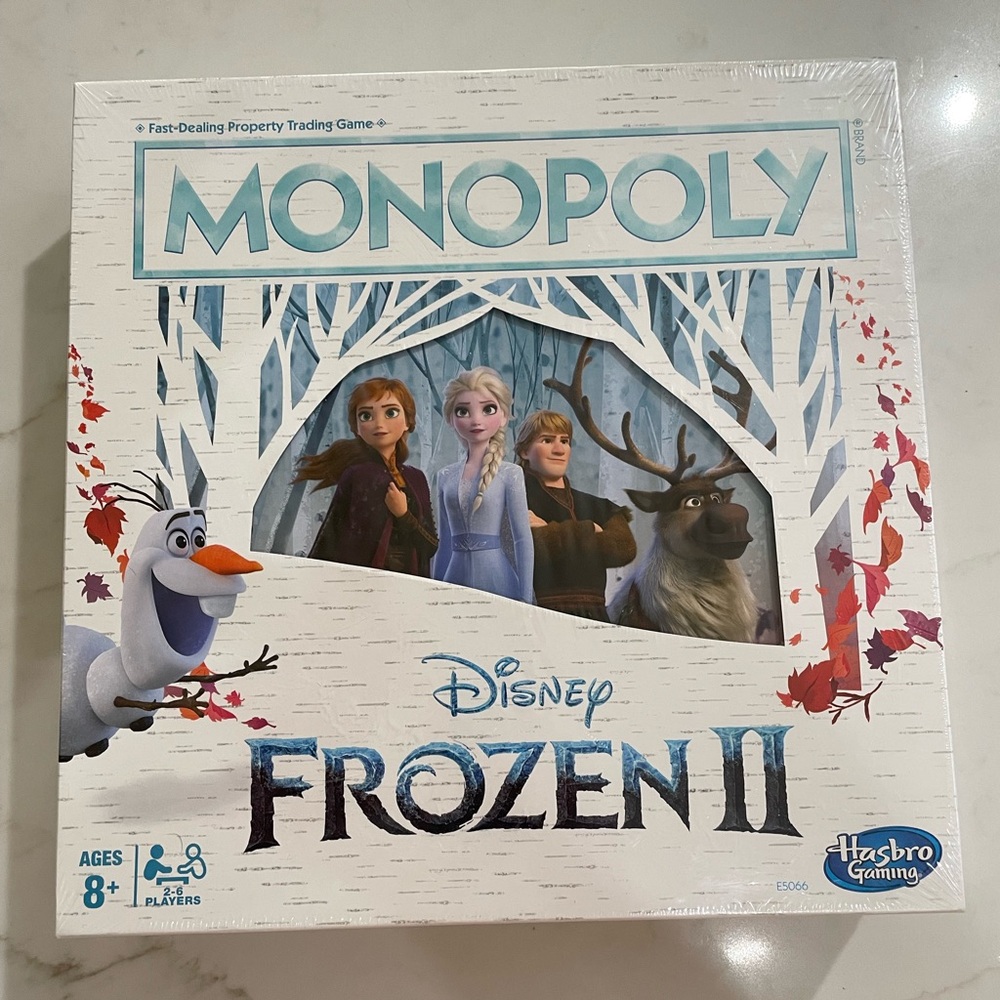 Never been used Frozen 2 monopoly game